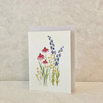 Hand-Painted Meadow Blooms Greeting Card